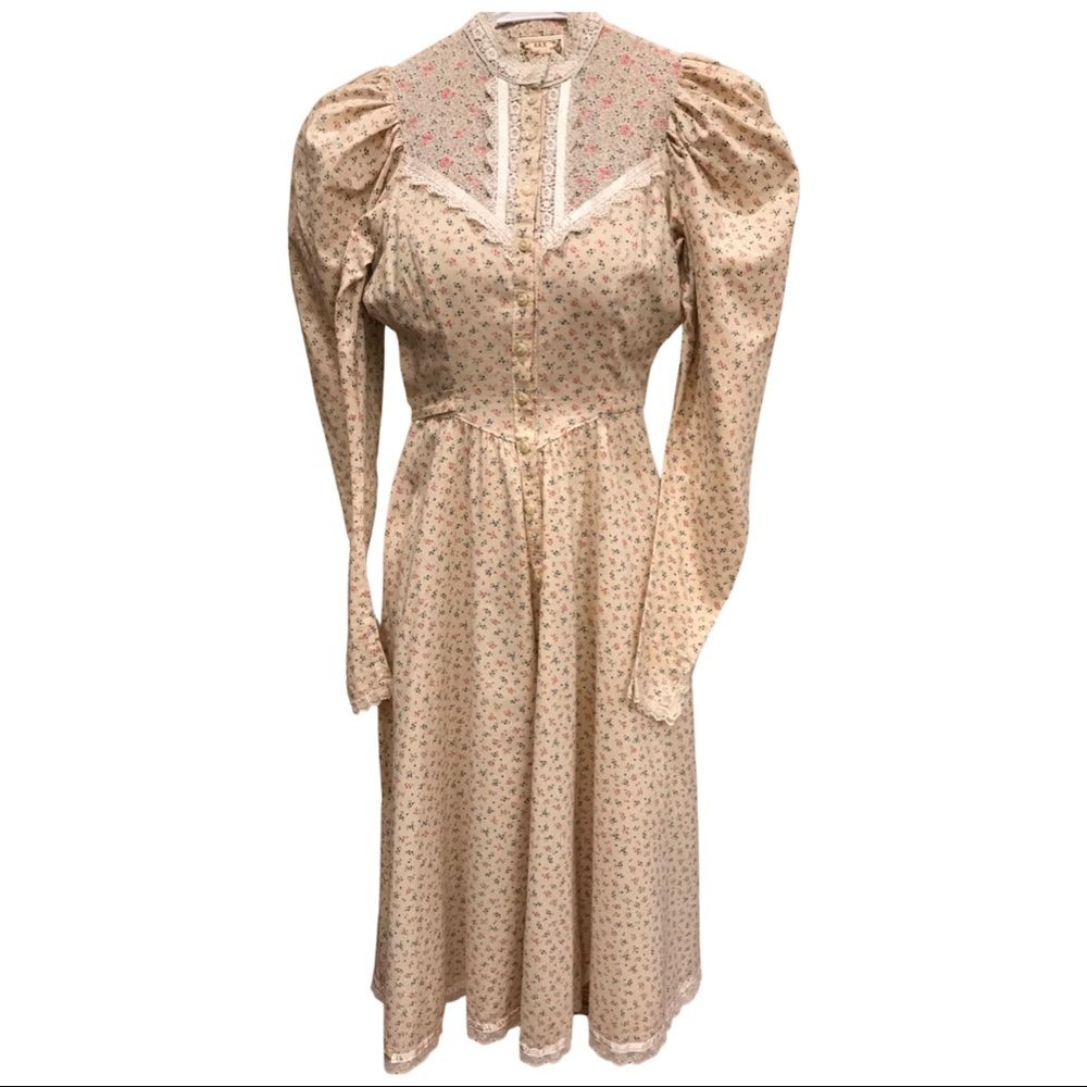 Gunne Sax Prairie Dress, Puff, Victorian, RARE